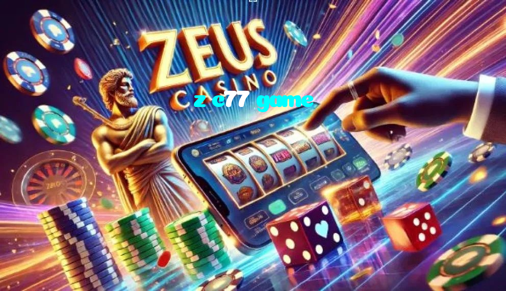 z c77 game casino presented on mobile device in Pakistan with slots and live games